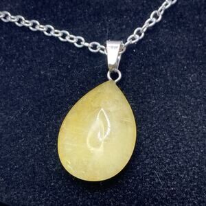 Womens Vintage Baltic Amber Yellow Necklace Womens Fashion Necklace
